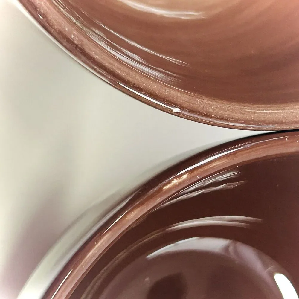 Set Of 2 Pottery Barn Sausalito Dark Chocolate Brown Cereal Soup Bowls 6